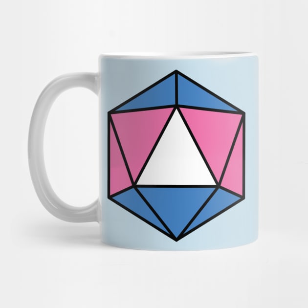 Trans Pride D20 by bones